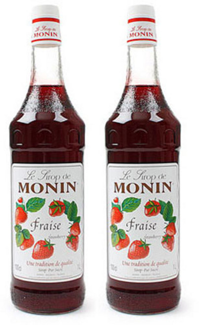 모닌 딸기 시럽, 1L, 2개