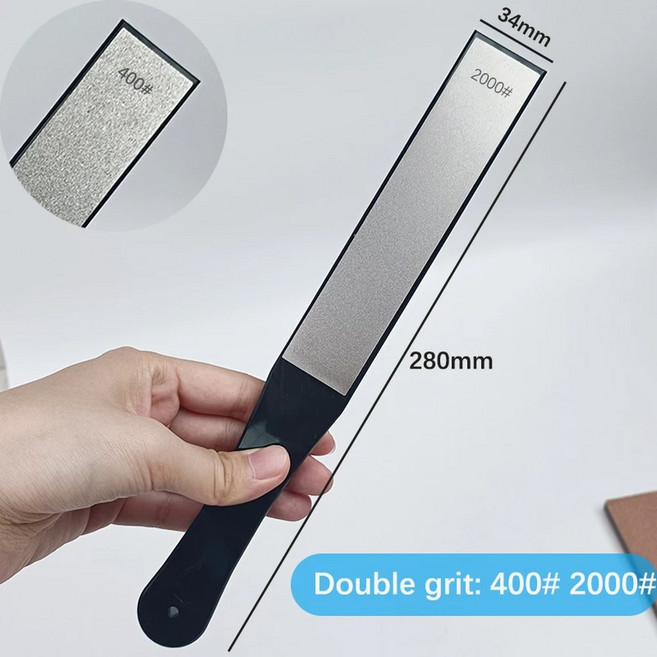 새로운 다이아몬드 가죽 나이프 보드 연마 숫돌 가죽 샤프닝 플레이트 호닝 스트롭 복합 그라인딩 나이프 페이스트, S, 4002000