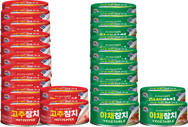 사조대림 고추참치 + 야채참치 혼합세트 (총24개), 1개