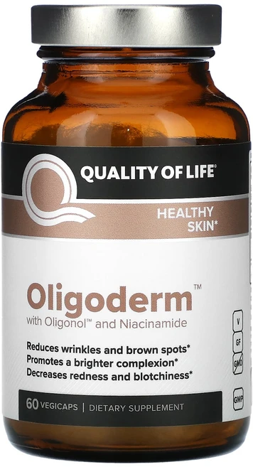 Quality of Life Oligoderm Oligonol 및 나이아신아마이드 함유 베지 캡슐 60정, QualityofLifeOligodermOligonol, 1개 - 쿠팡