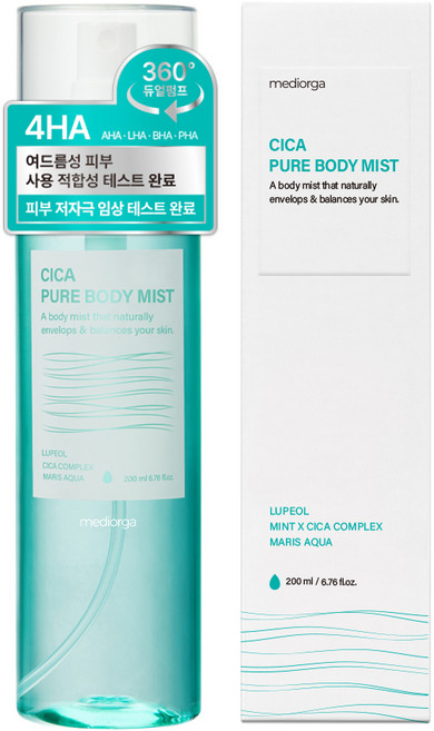 메디올가 시카 퓨어 트러블 케어 바디미스트 몸드름 등드름 가드름케어, 200ml, 1개