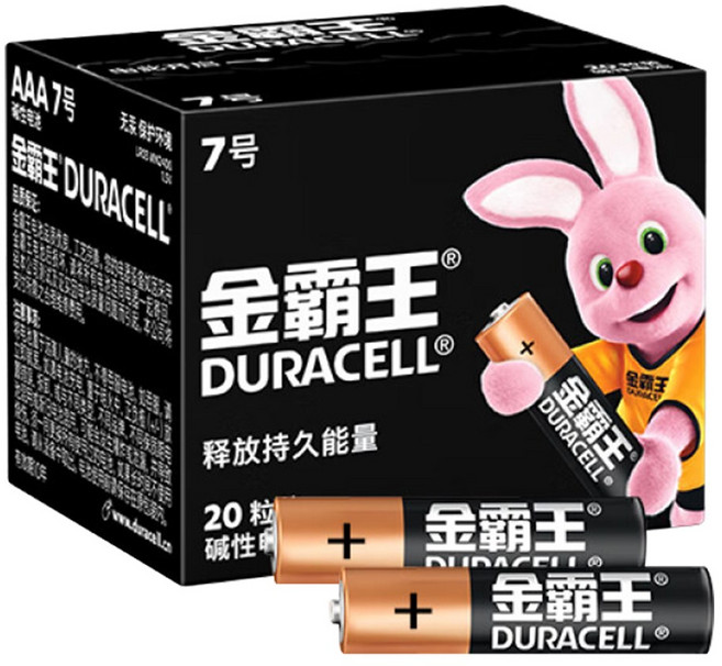 듀라셀 알칼라인 AAA 건전지, 1개, 20개입