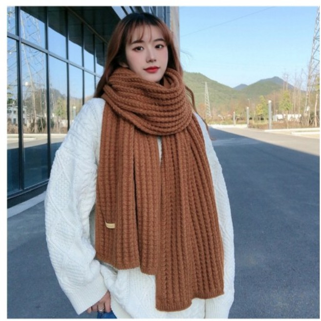 겨울데일리 남여공용 부드러운 니트머플러 커플템