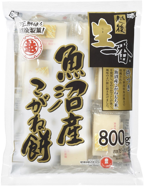 越後製菓 魚沼產 黃金麻糬 16-18入, 1個, 800g