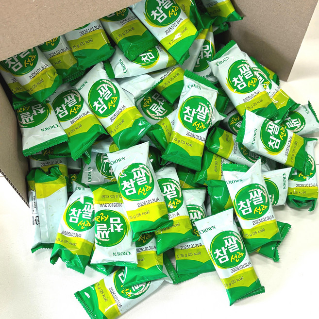 크라운 참쌀선과 유치원 어린이집 학원 대용량 간식, 5.75g, 130개