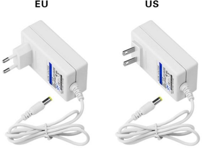 전원 어댑터 충전기 AC 110V 220V ~ DC12V 2A 3A 공급 장치 EU US 플러그 12V 5.5x2.1mm 흰색 쉘, 01 미국_01 2A, 1개
