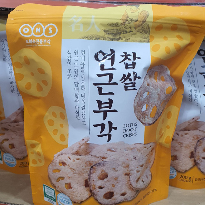 오희숙전통부각 찹쌀 연근부각 200g, 1개