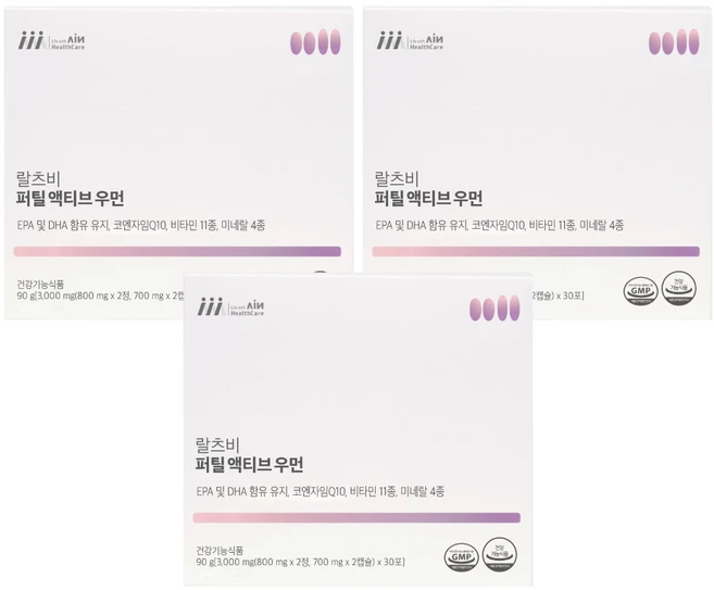 랄츠비 퍼틸액티브우먼 예비엄마 임신준비 멀티비타민, 3개, 30회분 - 쿠팡