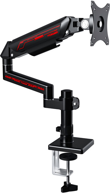 ETHU 싱글 모니터 암 폴타입 고중량 17~35인치 11kg하중, 1개, 블랙