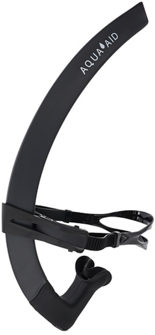 아쿠아에이드 센터스노클 자세교정 수영훈련 센타스노클, 올블랙