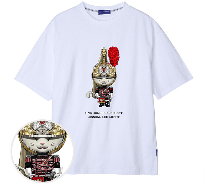 OHP X JS.LEE 이탈리아 근위대 no.5 세미오버 반팔티m