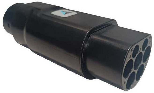 전기차 충전기 변환젠더 Type2 to Type1 EV 어댑터, 미국 표준 - 유럽 표준, 1개