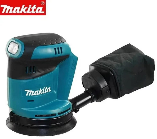 Makita DBO180Z 리튬 이온 무선 18V 충전식 디스크 무작위 궤도 샌더 목공 퍼티 연마 베어, 1개