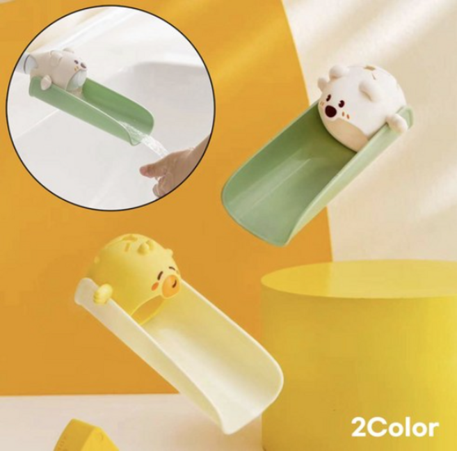 모모메종 캐릭터 수도꼭지 연장기, 1세트, 믹스 야야 + 곰돌이