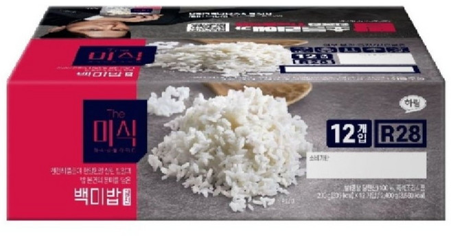 더미식 당진 백미밥, 200g, 12개