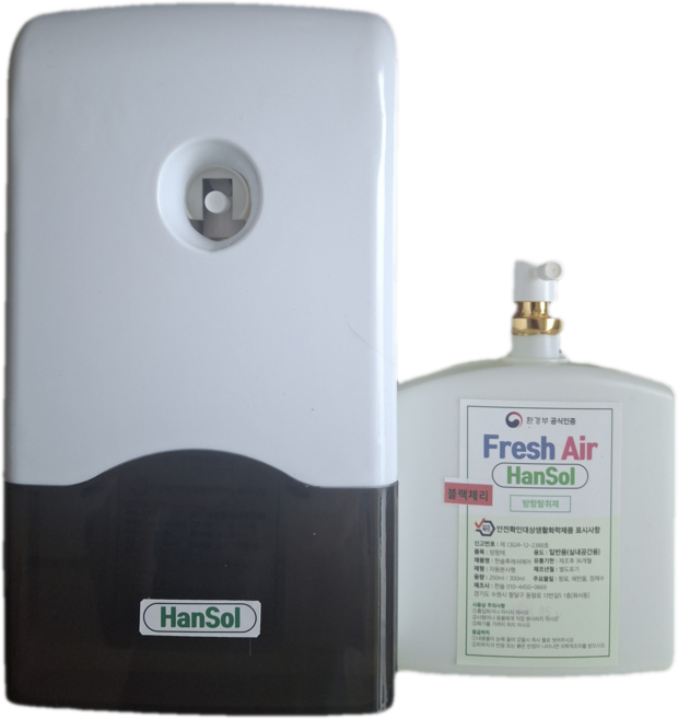 방향제자동분사기(300ml전용)(최신형)+방향탈취제제(블랙체리300ml+건전지무료제공)/한솔후레쉬에어/에코원에어방향제/리필액구매가능, 300ml, 1개, 블랙체리