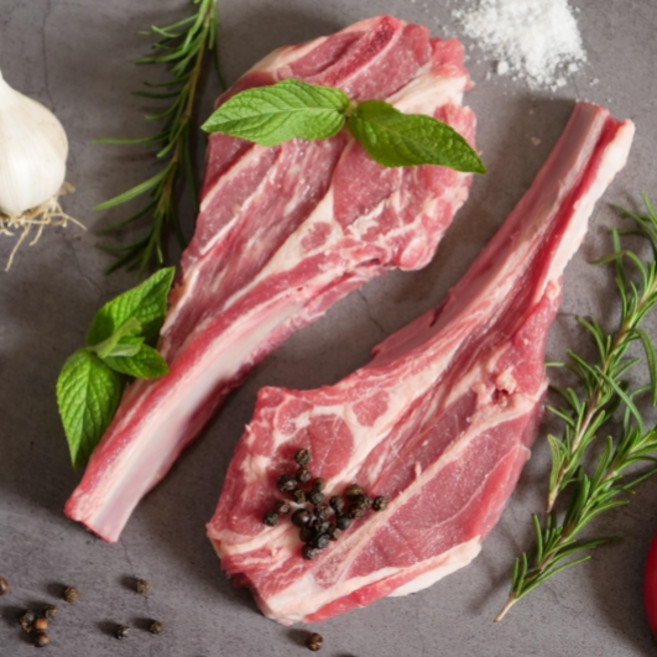 캠핑 캠핑용 고급 쉽 sheep 양 램 양고기 양갈비 꼬치 양삼겹 삼겹살 등심 스테이크 프렌치랙 숄더랙 토마호크 바베큐 고기 구이 요리, 스테이크 300g, 1개