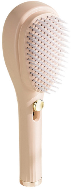 MUSI 魔法按摩梳 一推即淨減少拉扯, 1個, 伸縮魔法按摩梳-米色