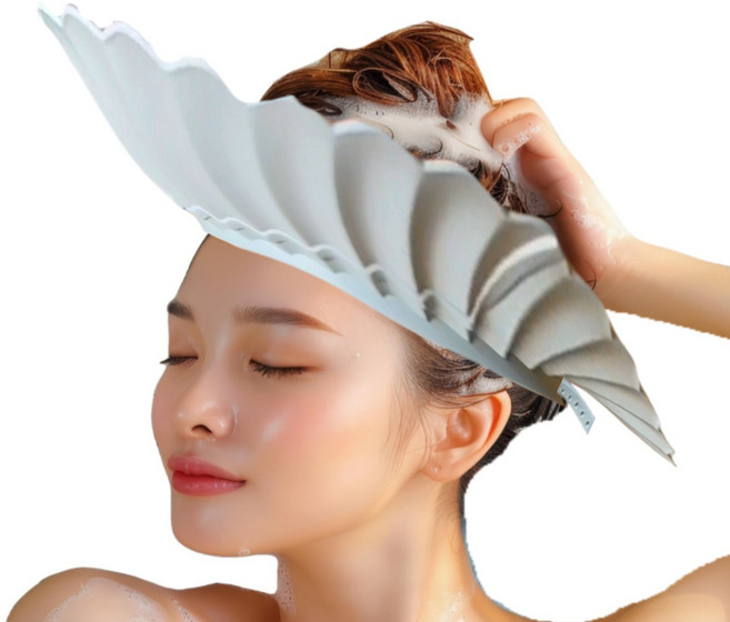 성인 샴푸캡 성인용 샴푸캡 환자 머리 감기기 도구 어른 샤워캡 머리감기 캡 샴푸모자 헤어캡 머리감기캡 쌍수 머리캡 목욕 헤드캡 임산부, 블루민트, 1개