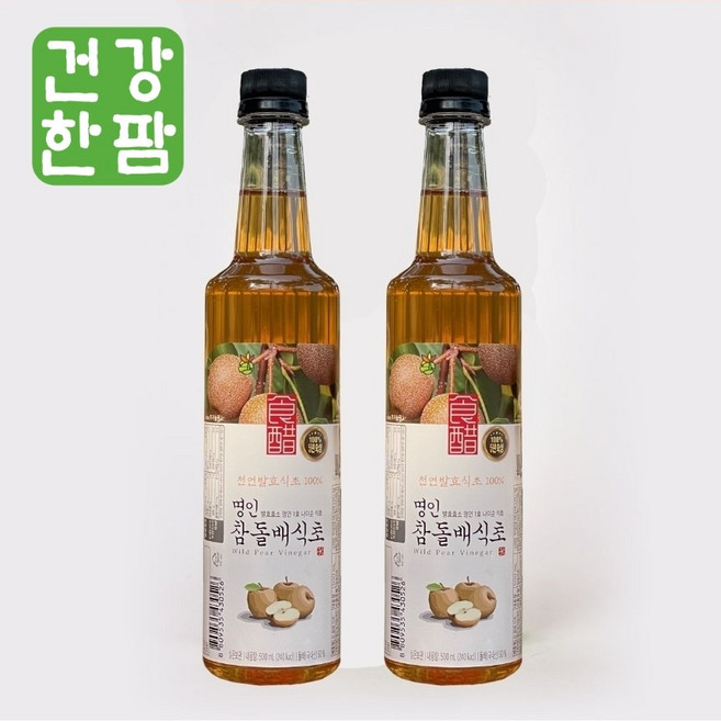 [발효이야기] 참돌배 식초 국산 3년 숙성 자연 발효 음용식초, 1개, 500ml