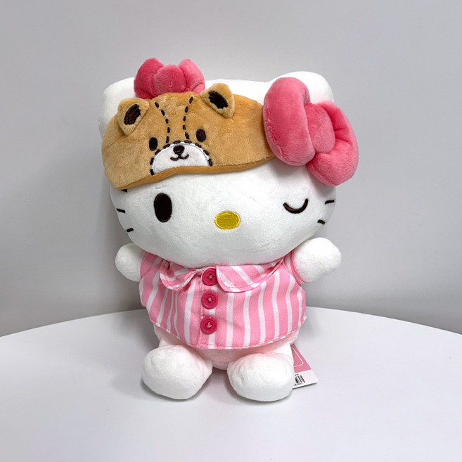 산리오 인형 정품 파자마 중형인형 (쇼핑백제공), 헬로키티, 1개, 25cm