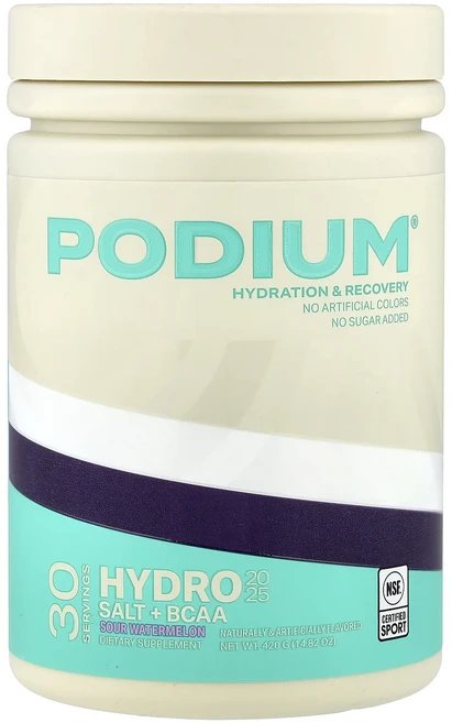 몸관리하세요 겨울입니다 Podium Nutrition Hydro & Salt 2025 + BCAA 사워 수박 420g(14.82oz) 특별관리진행, PodiumNutritionHydroSalt2025BC, 420g, 1개 - 쿠팡