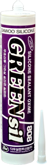 무초산 다용도 실리콘 그린씰 808 범용 실란트 금색, 1개