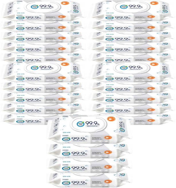 깨끗한나라 클린 손소독티슈 99.9% 캡형 60매 24팩, 24개