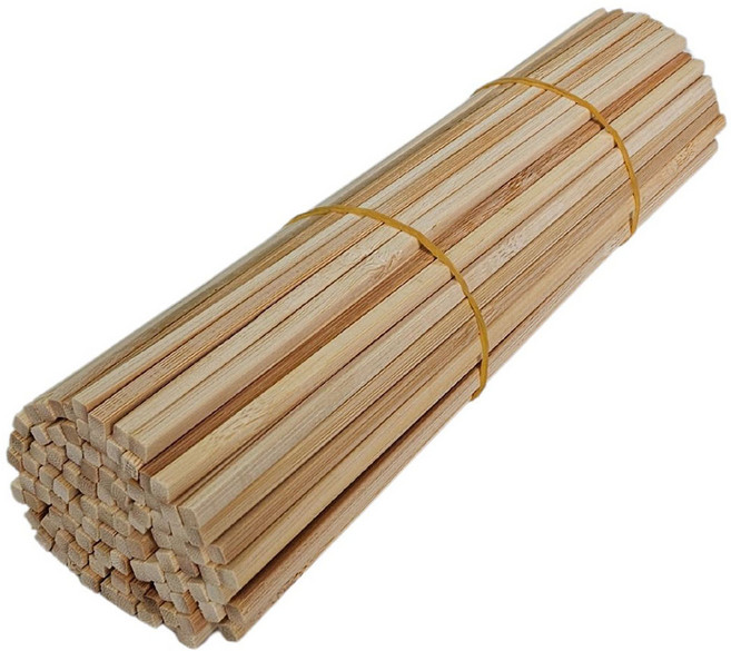 나무 만들기재료 4종 택1/ 막대 하드스틱 핫바스틱 대나무스틱 대나무살 공예 미술준비물, 1세트, 대나무젓가락 1팩 100개