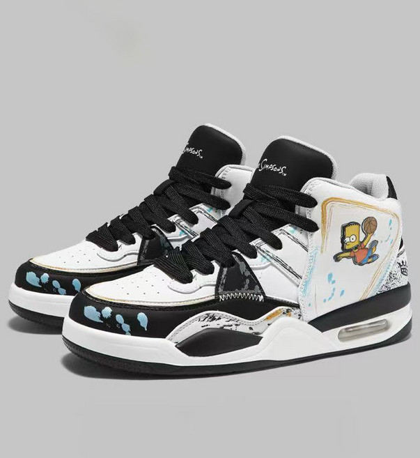 辛普森一家 實戰訓練高幫籃球鞋 男女同款舒適板鞋