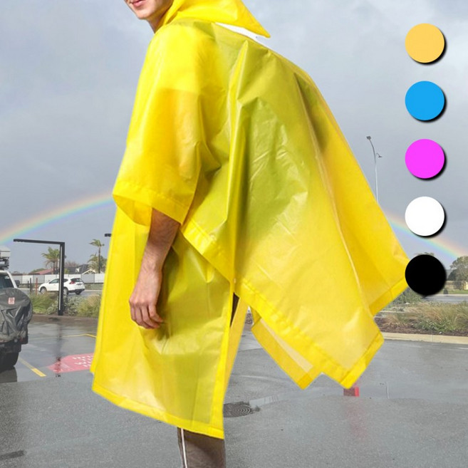 판초 비옷 등산 낚시비옷 레인코트 빅사이즈 다회용 성인 도롱이우비