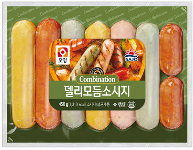 사조오양 델리 모듬 소시지, 2.25kg, 1세트