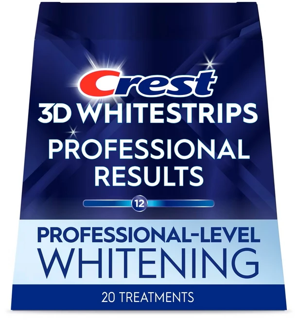 Crest 3D Whitestrips Professional Bright Levels 12 치아 미백 키트 20트리트먼트 40ct, 1개, 17g - 쿠팡