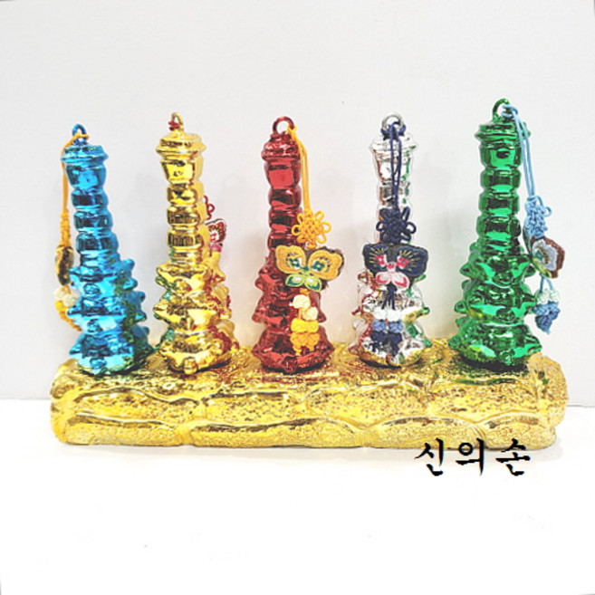 오색칼라 도께비방망이 재수 재물 개업선물 풍수 인테리어, 미니 11cm, 1개