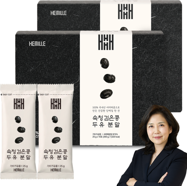 김소형 원장 국산 서리태 가루 속청 검은콩 두유 분말 무가당, 28개, 25g