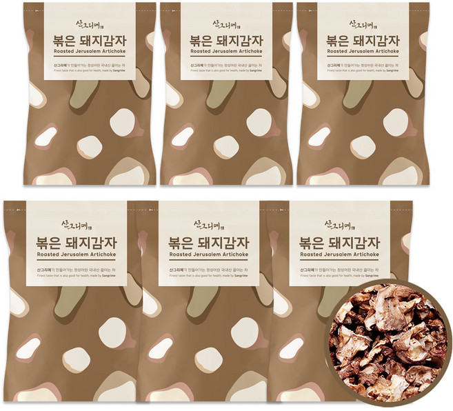 (1+1행사) 산그리메 국내산 볶은 돼지감자 500g 2개 (총1.0kg) 식수대용, 3세트