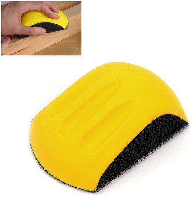 아이베란다 마우스형 핸드샌더기 수동 샌딩기 사포 홀더 벨크로패드 125mm, 1개