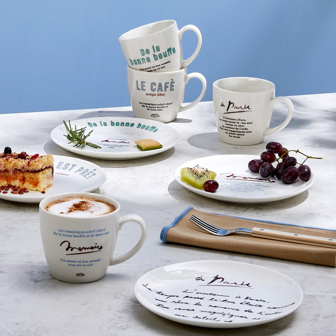 모던하우스 프렌치레터 양식기 8P 세트 CA3524001, 1개