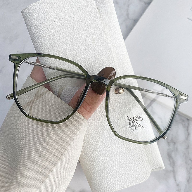 테리아 예쁜 블루라이트 차단 안경 메탈 프레임 패션 투명 안경 G518-017