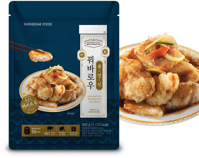 호텔컬렉션 북경식 꿔바로우 세트(600gX2팩), 2개, 600g