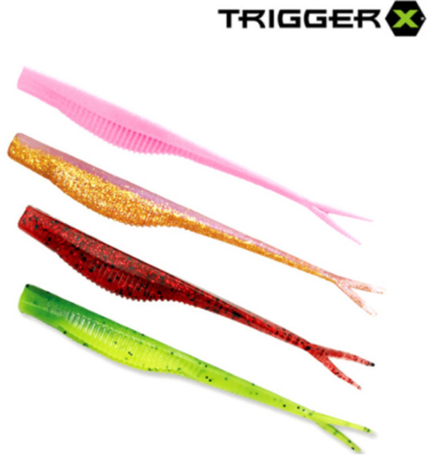 라팔라 트리거엑스 X 미노우 5인치 광어웜 YEL 단무지, BKBS