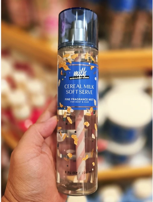 [Bath and Body works] 배쓰앤바디웍스 BBW 밀크바 시리즈 시리얼 밀크 소프트 서브 바디미스트, 1개, 236ml - 쿠팡