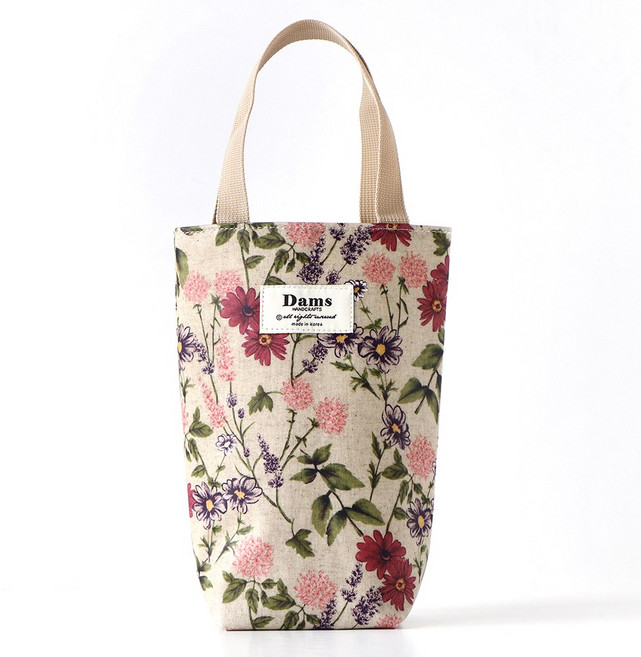 미모양 플라워 텀블러백 보틀백 방수 미니 가방