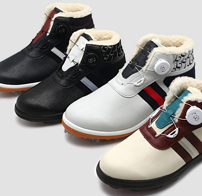 따뜻한 겨울부츠 골프부츠 동계 방한화 - 로드릭 루칸 다이얼 남성용/여성용 스파이크 겨울골프화