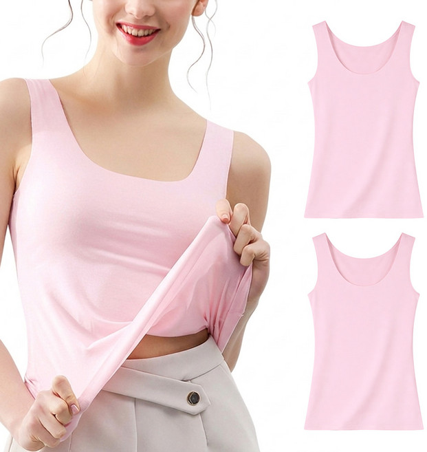 1+1+1 여성 무봉제 심리스 초경량 민소매 나시 3매 세트 아이스 쿨 라인 비침 ZERO