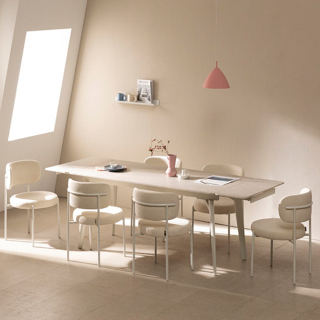 라움에스알 글로리 확장형 세라믹 식탁 테이블 4인 10인 식탁, 8인용, 글로리확장형세라믹(그레이)1600/2200