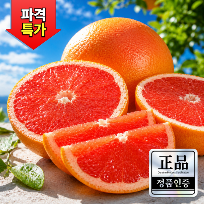 신선 자몽 최상급 비교불가 레드루비자몽, 1개, 소과 5개