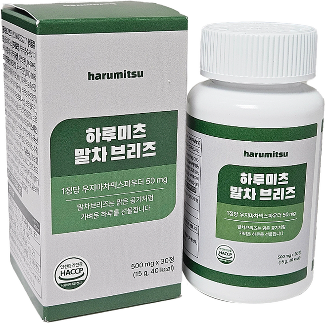 하루미츠 말차브리즈 1박스 30정, 1개