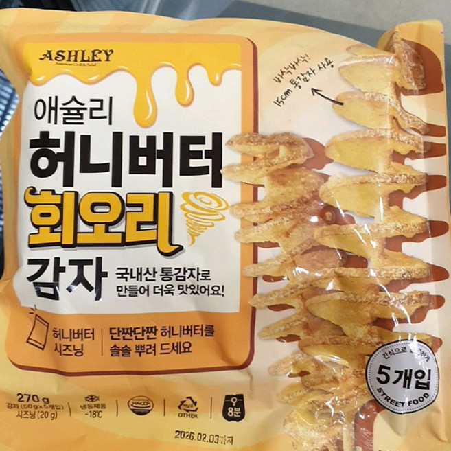 애슐리 허니버터 회오리감자, 1개, 270g