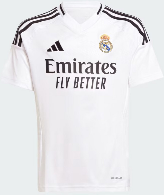 아디다스 레알 마드리드 24/25 홈 저지 키즈 유니폼 축구복 져지 IT5186